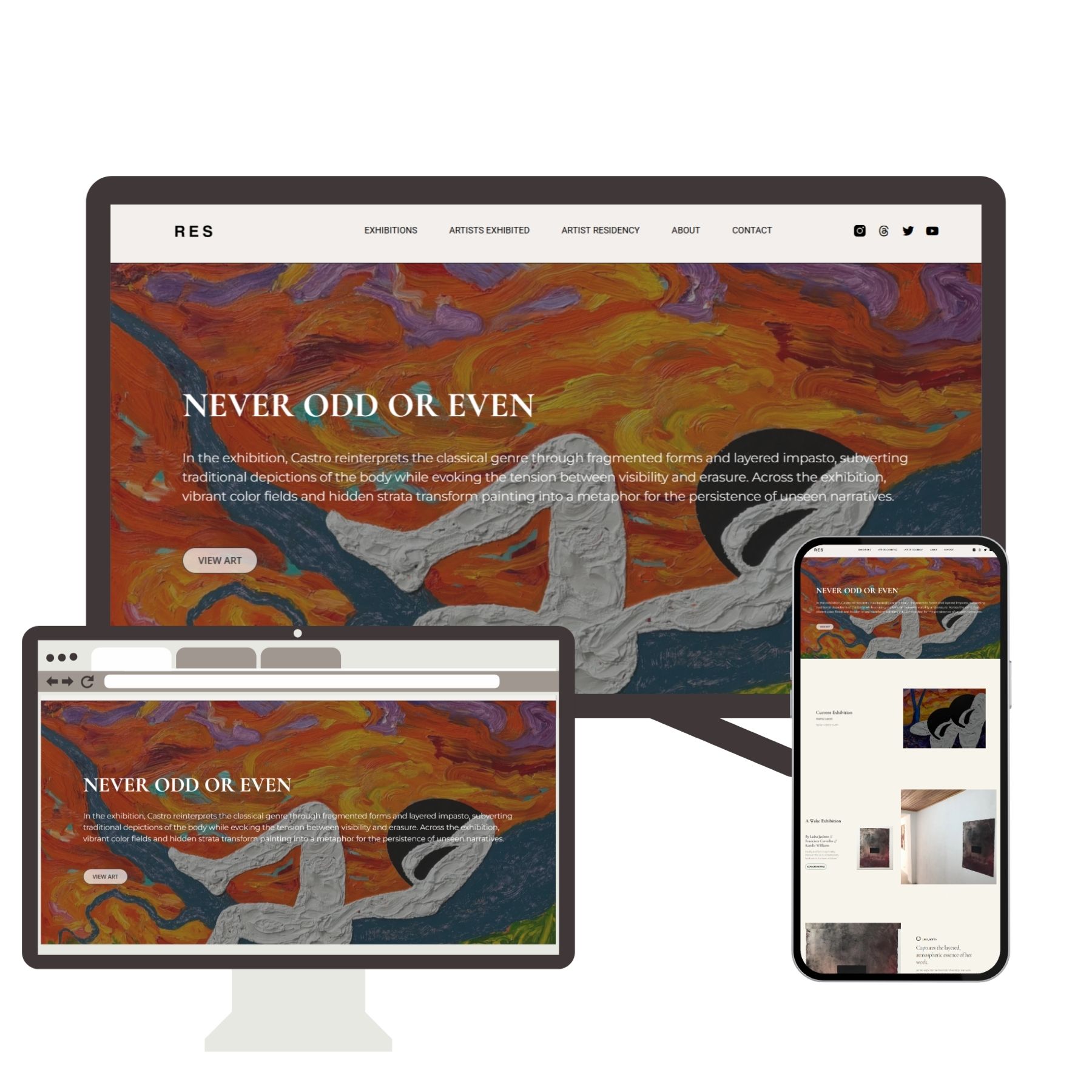 RES Gallery website – Elev8Web