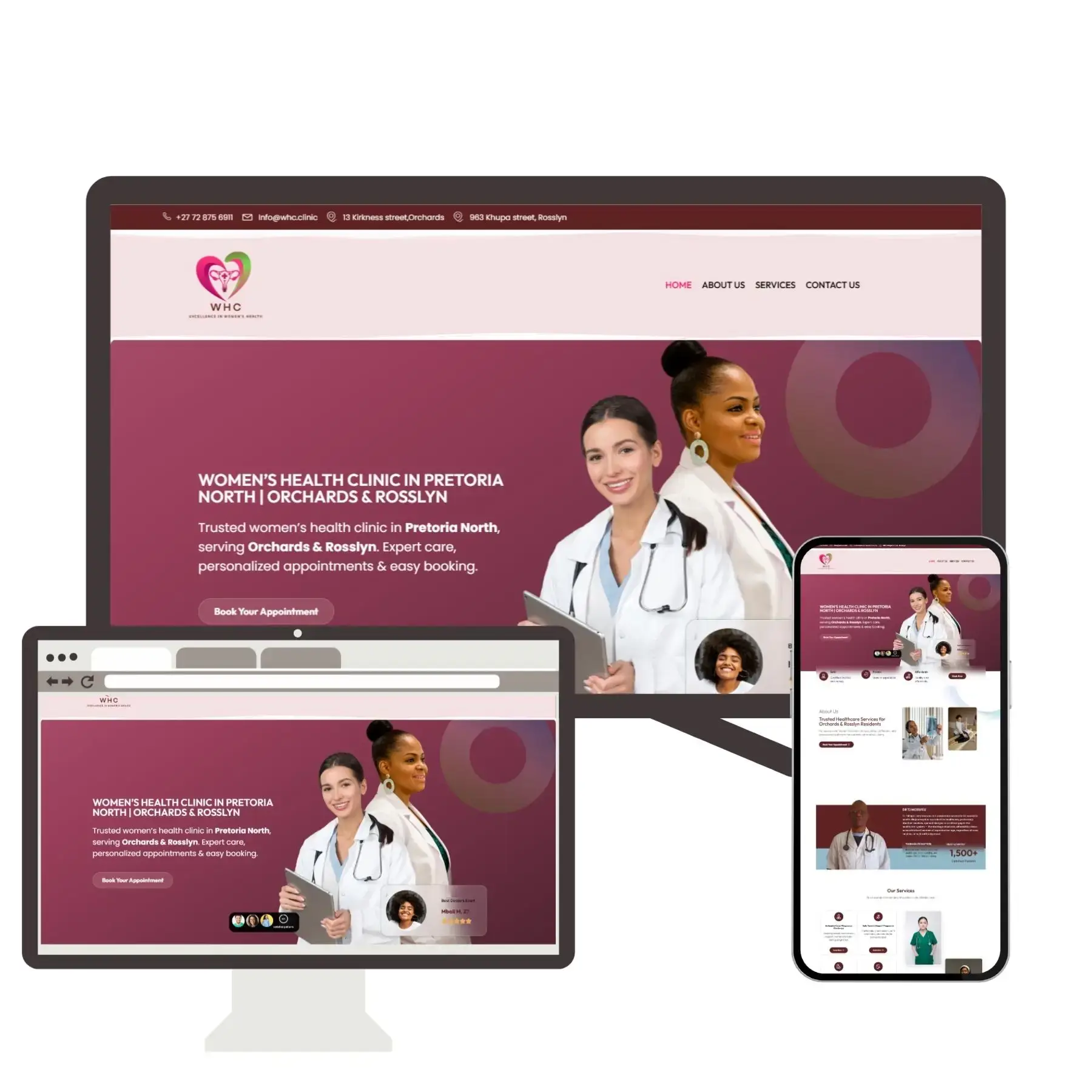 WHC Clinic health website – Elev8Web